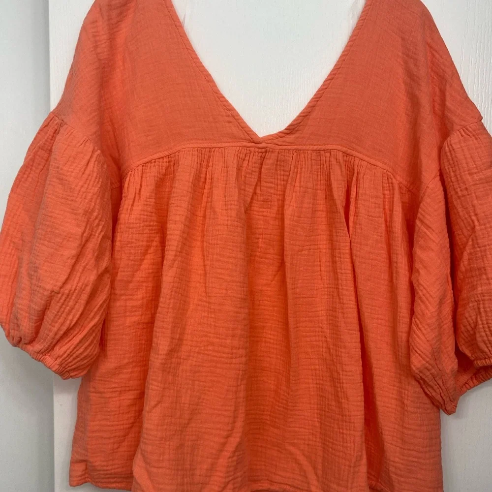 Ces Femme textured babydoll top - Picture 3 of 6